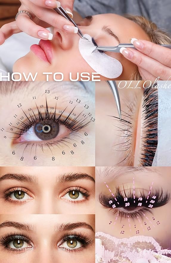 OLLOLASHES Bottom Lash Extension B C J Curl Mix4-10mm 0.03 0.05 0.07 0.10 0.15 thickness Black Color Super Matte Bottom Lash Extensions, Professional Supplies for Lash Techs (Bottom-J-0.07, 5-10mm)