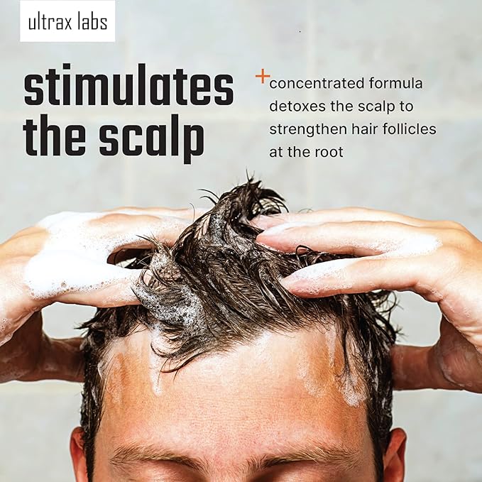 Ultrax Labs Hair Surge Shampoo and Hair Solaye Conditioner Bundle (8 fl oz) | Thickens Hair, Reduces Breakage, Promotes Growth, Strengthens Follicles | For Men and Women