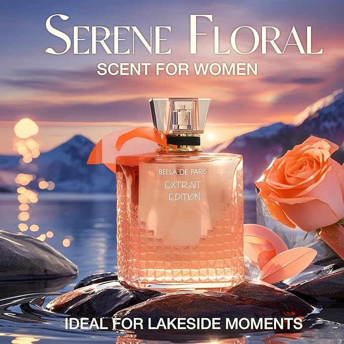 A CENTER 4PCS Perfume Set for Women - Floral Fragrance Gift Set with Vanilla,Sweet Fruity, Eau De Parfume| 3.4 Fl Oz Each Women's Cologne(Valentine Milano,Mon Amour Paris,Bella De Paris,Urban Toy)