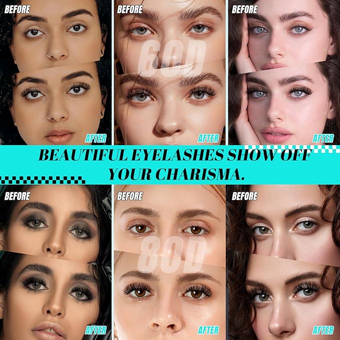 Lash Clusters Wispy 320PCS Eyelash Extension 40D 50D Cluster Lashes Individual Lashes DIY Lash Extension Natural Look Cluster Eyelash Extensions Soft False Eyelashes at Home for Beginners(C-12mm)