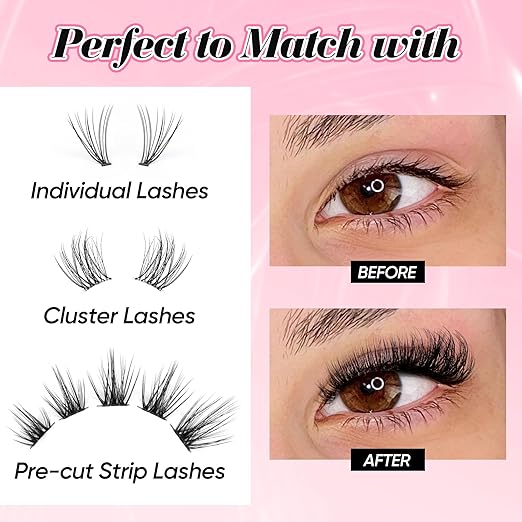 Ruairie Bond and Seal Lash Glue - Strong Hold, Waterproof, Eyelash Clusters