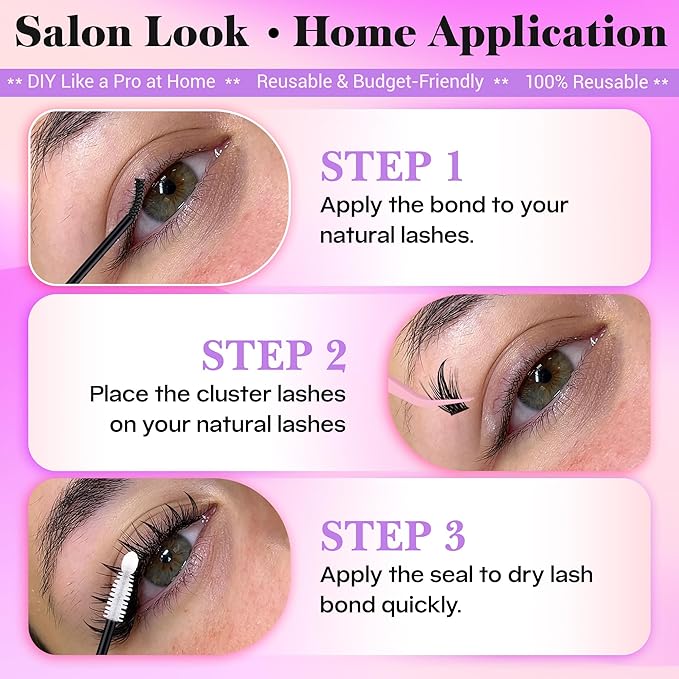 Manga Lash Clusters With Spikes DIY Cluster Eyelash Extensions 10-18mm Soft Thin Band Individual Lashes Natural Wispy Lash Clusters by FANXITON