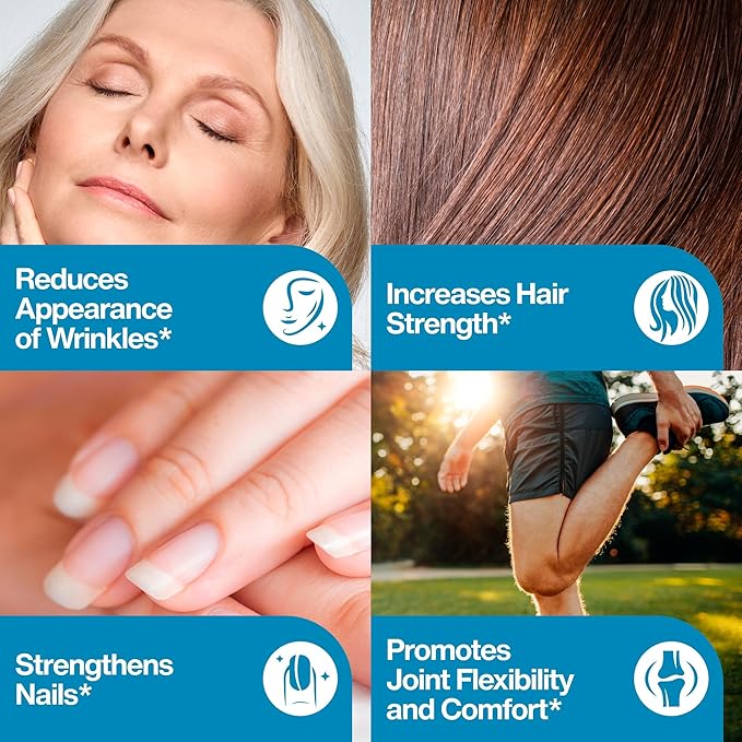 Fernes Marine Collagen Peptides for Women Men (3LB) Fish Type I Flavorless & Odorless Easy-Mix Hydrolyzed Protein Joint Hair Skin Wound Healing & Nail Support Gluten-Free Non-GMO Keto Paleo Kosher