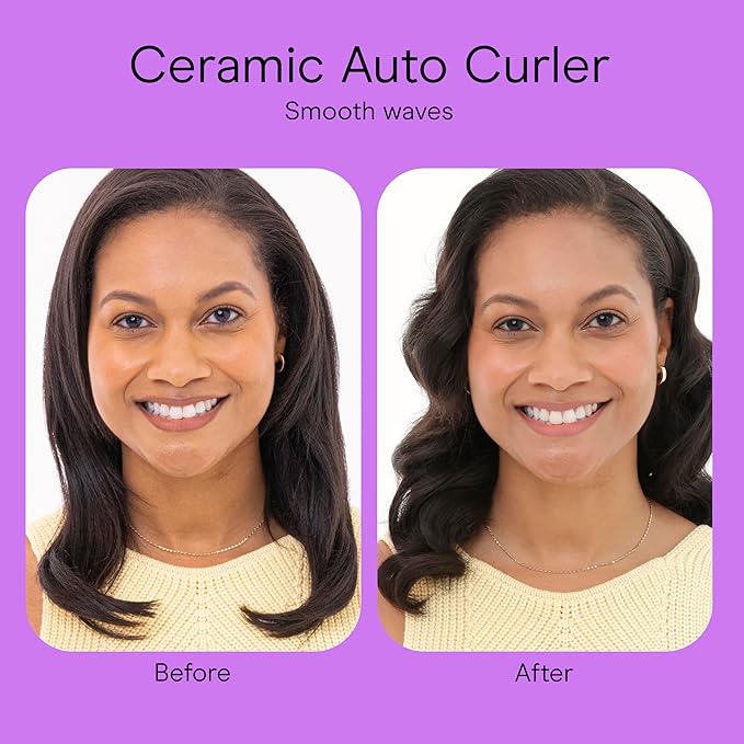 INFINITI PRO CONAIR Curl Secret Automatic Curling Iron, ¾-inch Curling Iron Barrel, Automatic Hair Curler for All Hair Types and Lengths, Dual Voltage for Worldwide Travel, Gray/Gold