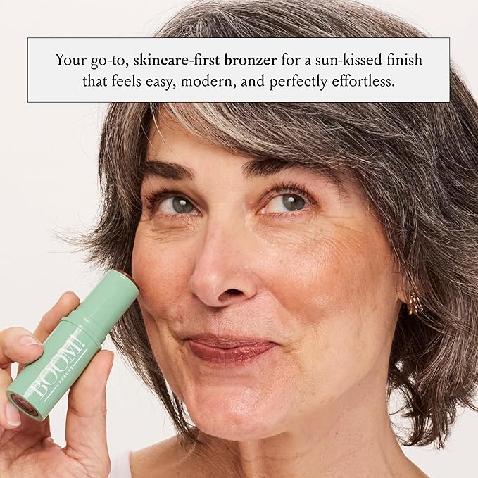 Boomstick Bronze ™ 3-in-1 Cream Blush Stick for Eyes, Lips & Cheek, Long-Wearing Blendable & Building Color Vegan Lipstick Pen for All Skin Types Boom Stick By Cindy Joseph