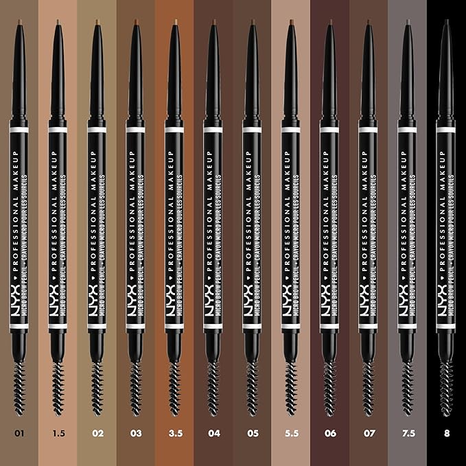 NYX PROFESSIONAL MAKEUP Micro Brow Pencil, Precise Eyebrow Pencil - Brunette