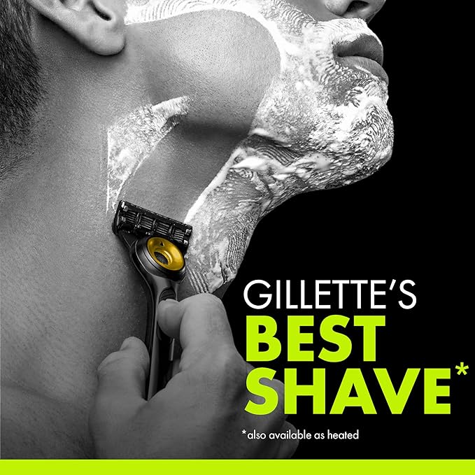 Gillette Labs Special NFL Packers Edition Shaving Razor for Men - 1 Handle, 4 Razor Blade Refills & Magnetic Stand, GilletteLabs with Exfoliating Bar