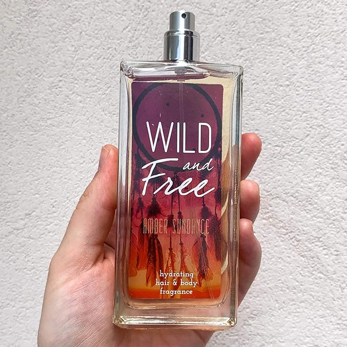 Tru Western Wild and Free Amber Sundance Women's Hydrating Hair and Body Fragrance, 3.4 fl oz (100 ml) - Notes of Citrus, Coconut Creme, Gardenia, Sandalwood, Amber