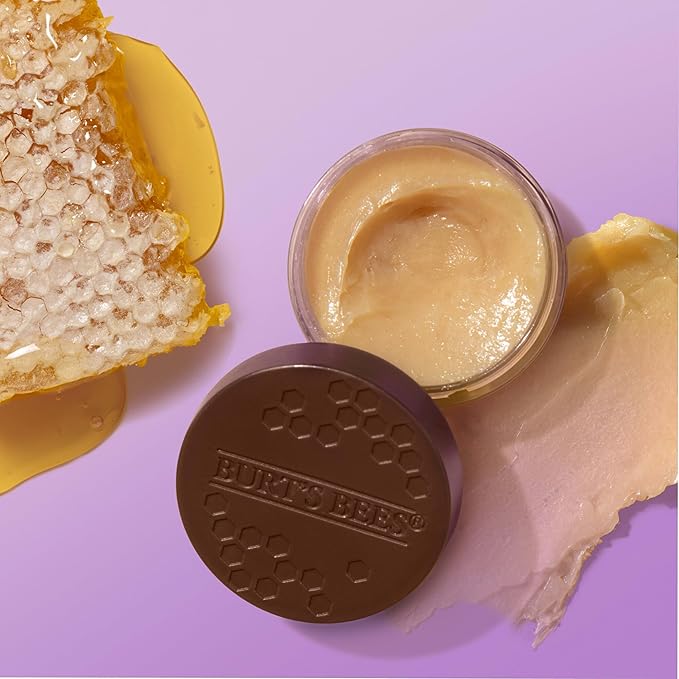 Burt's Bees Original Overnight Intensive Lip Treatment, Moisturizing, Restorative, Reduces Fine Lines, Vitamin E, Ceramides Oils, Natural Origin Lip Care, 0.25 Oz.