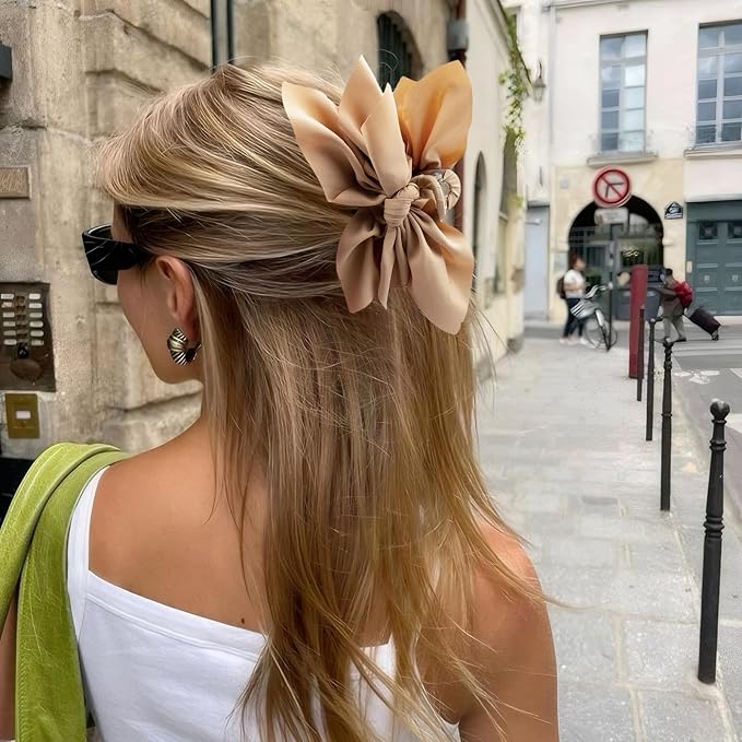 Bow Claw Hair Clips 4PCS Big Hair Bows for Women Butterfly Styling Large Hair Clips for Thin Thick Curly Hair Hair Accessories for Girls Teen Gifts for Valentine's Day