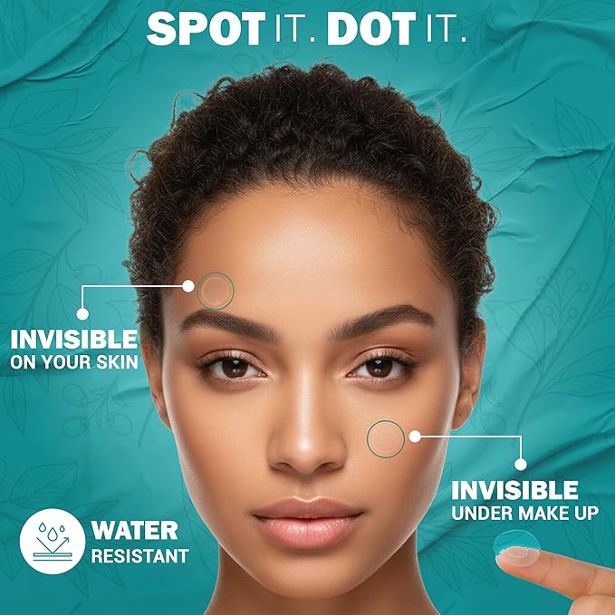 Mubo Care Pimple Patch – Hydrocolloid Acne Dots for Face, Invisible and Waterproof Blemish Spot Treatment – Fast Healing Pimple Stickers for All Skin Types (72 Count (Pack of 1))