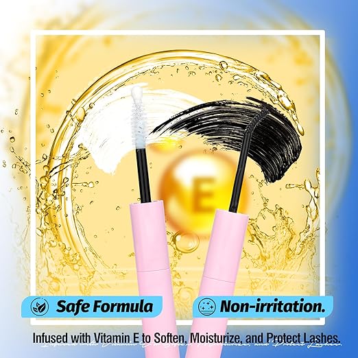 Lash Bond and Seal 2 Pcs Bond and Seal Lash Glue Waterproof Lash Clusters Glue Stong Hold Eyelash Adhesive 72 Hours Long Lasting Eyelash Glue for Eyelash Clusters Eyelash Extensions by Mavphnee