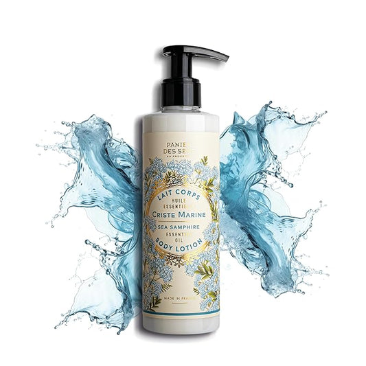 Panier des Sens – Sea Samphire Hand & Body Lotion for Dry Skin - Hydrating Body Cream for Women - Nourishing Fluid Body Moisturizer Shea Butter & Olive Oil 97% Natural Ingredients Body Care 8.45 Floz