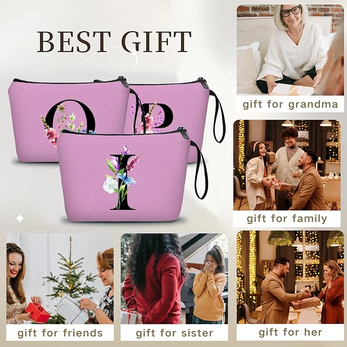 Birthday Inspirational Bridesmaid Proposal Team Small Gifts for Women Mom Aunt Teacher Sister Coworkers Makeup Cosmetic Bag Travel with Mirror Mothers Day Christmas Graduation I