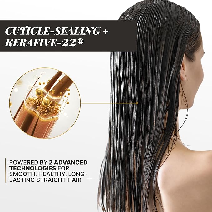 FASHION GOLD Keratin Hair Treatment Kit, KERATIN + SHAMPOO + HAIR MASK, Keratina para alisar el pelo SIN FORMOL, Hair Relaxer, Tratamiento para Cabello Seco y Maltratado, B0T0X CAPILAR