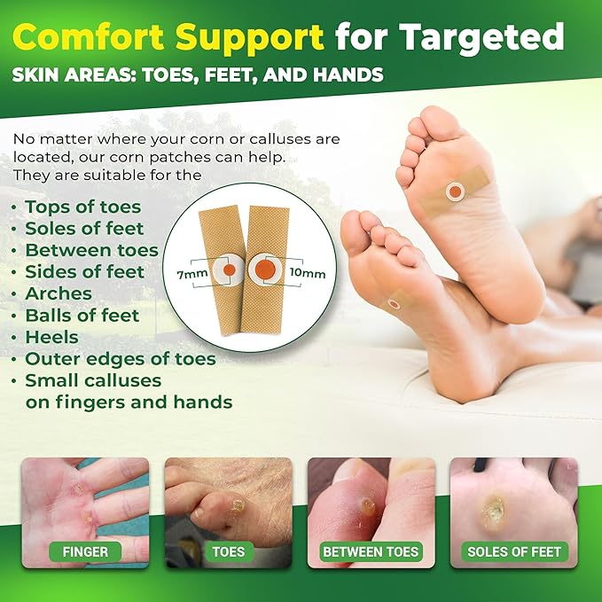 Corn Remover Pads for Feet Toes: 30-Pack Salicylic Acid Extra Strength Treatment - Fast Effective Medicated Bandages for Kids Adults Seniors Teens Athletes Runners Hikers Workers Men Women