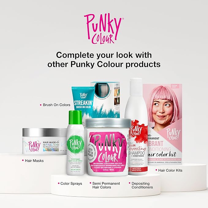 Punky Colour Lightning Fast 40 Volume Hair Bleach Kit - At-Home Lightening & Toning, Vibrant Hair Dye for Women