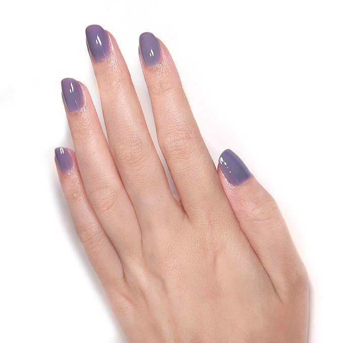 LONDONTOWN UV/LED Gel Nail Polish - Long Lasting, Chip Resistant High Shine Color - Glossy Rich Purple, Cozy Cashmere, 12ml/.40fl oz