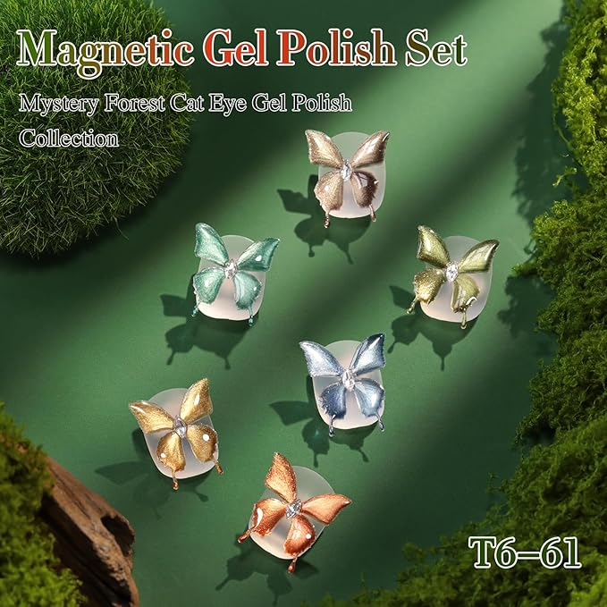 Double Rhythm 0.5 OZ Cat Eye Gel Polish with Magnet 15ML Holographic Glitter Shimmer Translucent Jelly Color Magnetic Nail Polish Salon DIY at Home (Blue Coral-MC1276)