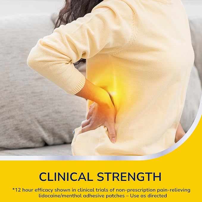 Dr. Scholl’s Clinical Strength 12-Hour Pain Relief Hydrogel Patches 10ct - 4% Lidocaine for Powerful Numbing, Instant Cooling Pain Relief with Menthol, Added Arnica, for Hands, Feet, Neck, Back & Legs