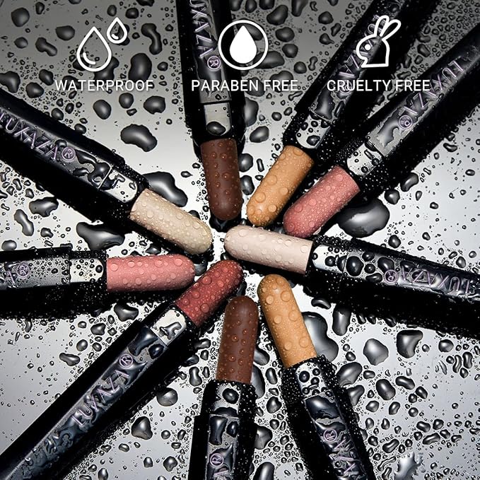 6PCS Cream Eyeshadow Stick Makeup Sets, Metallic And Matte Shimmer Eye Shadow Eye Brightener Stick Pencil Crayon, B09-Chocolate Matte