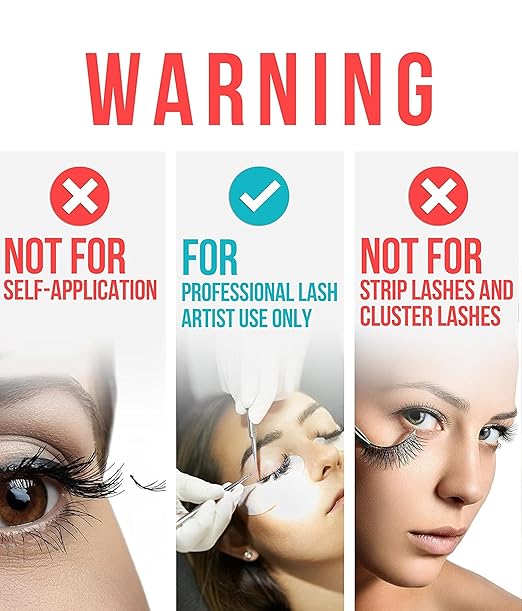 STACY LASH Extra Strong Evolution Eyelash Extension Glue (0.17fl.oz / 5ml) / 0.5-1 Sec Dry/Retention – 8 Weeks/Professional Black Adhesive/Lash Tech Supplies + Glue Ring