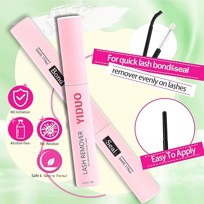 YIDUO Lashes Clusters Kit 1846Pcs Bulk Packs Volume False Eyelash Extensions D Curl Wispy Individual Eyelashes, Volume Studio Effect, Wholesale Large Pack with Glue&Seal|Tweezers|Removers|Cleanser