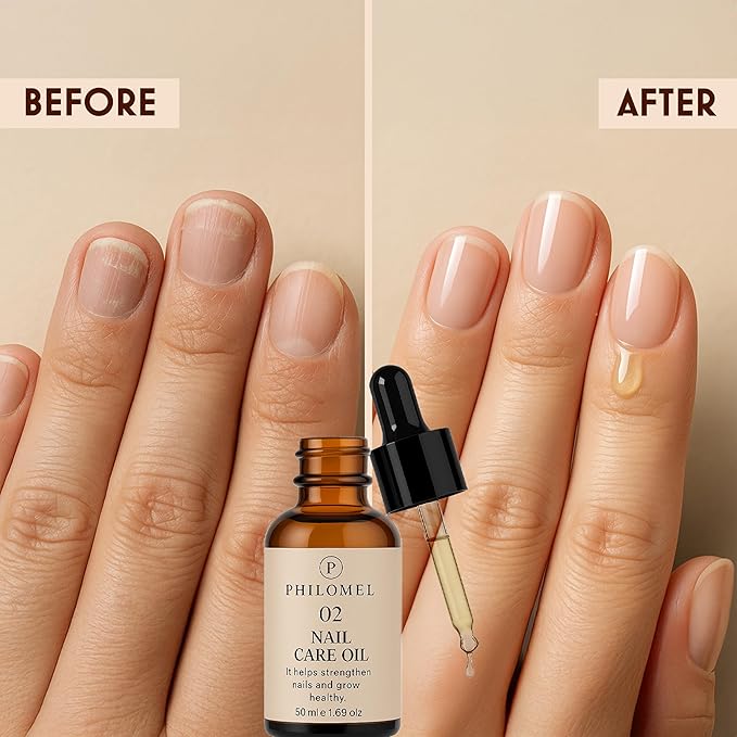 Philomel Nail Care Oil - Nail Hardener Extra Strong and Growth, Nail Strengthener and Growth