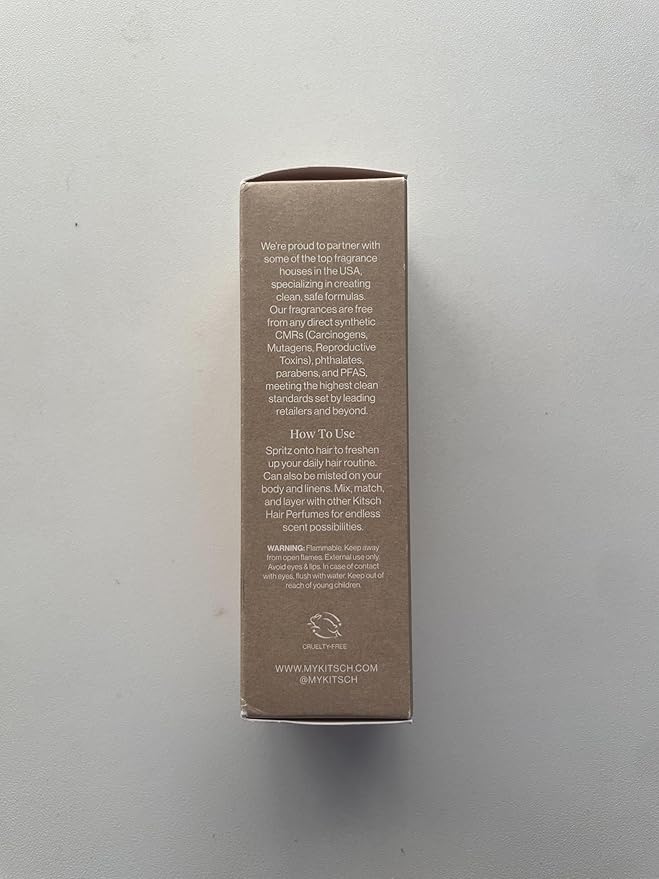 Kitsch Hair Perfume for Women - Pistachio Latte | Clean, Deodorizing & Patented Odor-Eliminating Technology Hair Spray & Body Mist - Freshen Hair, Body & Pillows - Coconut & Warm Coffee Scent - 50mL
