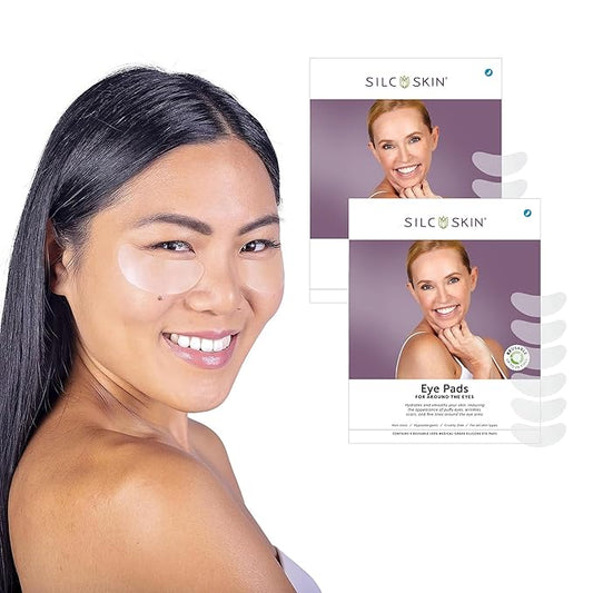Silc Skin Silicone Eye Pads Reusable Overnight Eye Patches, Medical Grade Silicone For Fine Lines And Puffiness, Eye Mask Holiday Beauty Gift For Her, 120 Day Supply