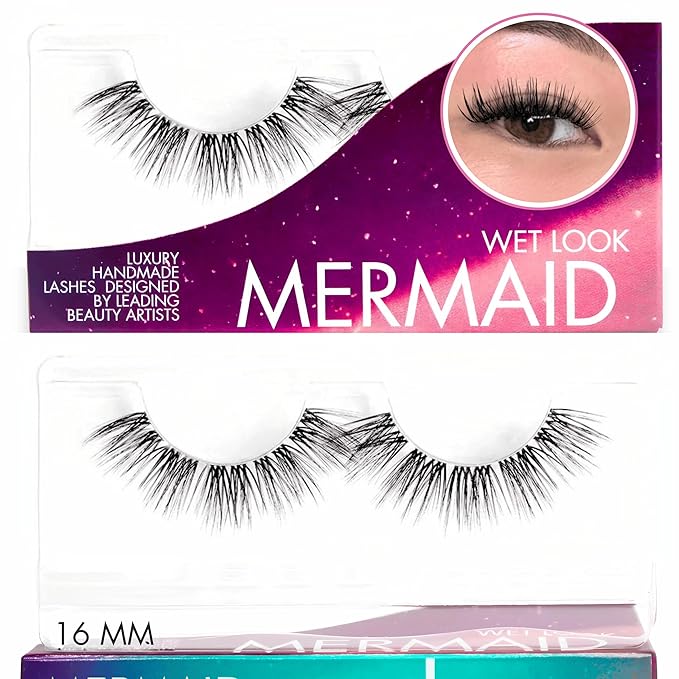 GAZELLE Luxury Natural Lash Clusters, Soft Korean Silk PBT Fibers, DIY Cluster Eyelash Extensions, Comfortable Wear, Lasts 10 Days – Mermaid – 16mm