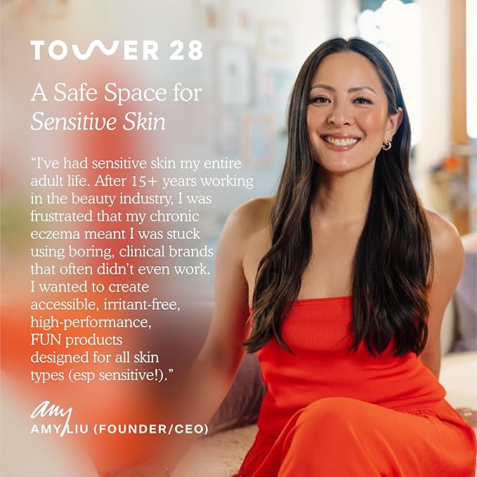 Tower 28 Beauty Swipe Serum Concealer - Hydrating Buildable Medium-Coverage Concealer with Skincare Benefits for Sensitive Skin - Shade 10 NOHO, Medium Tan with Golden Undertones, 0.22 Fl Oz