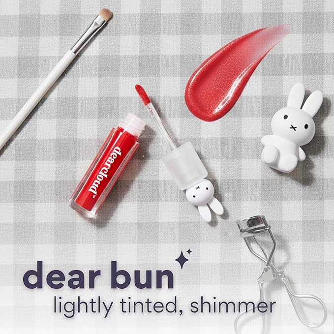 dearcloud Miffy Lip Serum Jelly - Dear Bun Tinted Gloss for Hydration & Shine (Dear Bun)