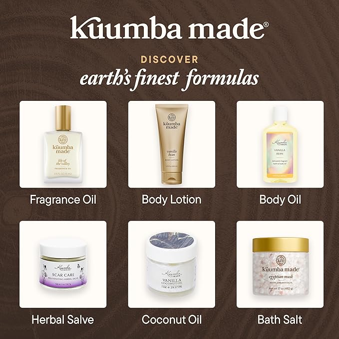 Kuumba Made Black Coconut Fragrance Oil, Long-Lasting Small-Batch Perfume Roller, Vegan, Alcohol-Free, 0.5 Fl Oz Fl Oz