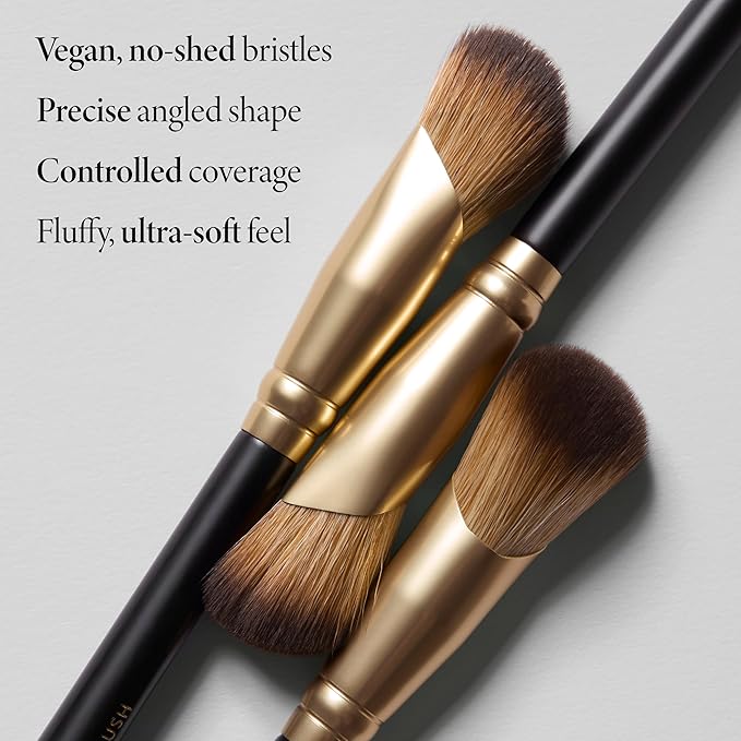 LAURA GELLER NEW YORK Cosmetic Professional Makeup Brushes - Cruelty-Free - 17 Angled Precision Concealer Brush