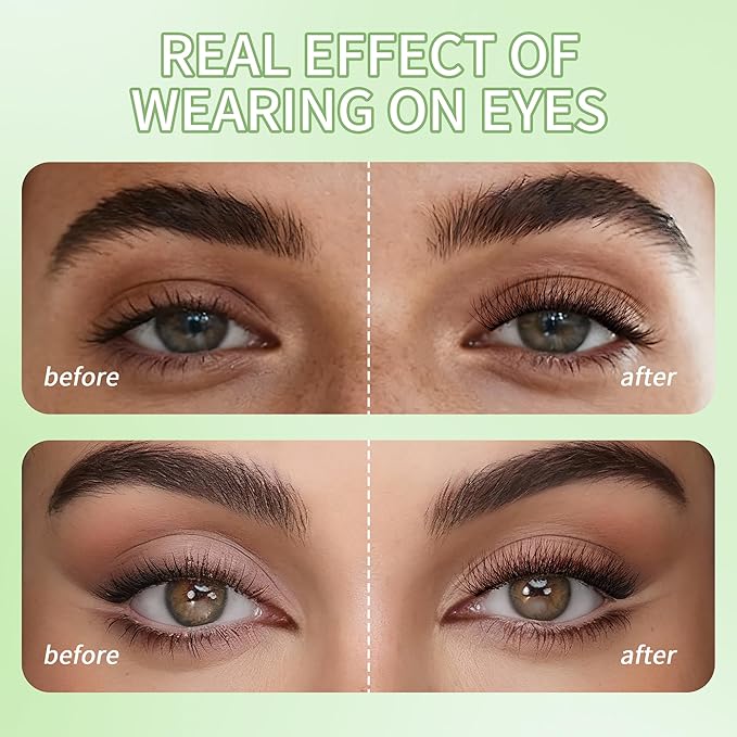 GLAMLASH W Eyelash Extensions 3D Volume Premade Fan Natural Soft Matte Lash Professional Salon Supplies (3D,0.07,D,8-15mm,Brown)
