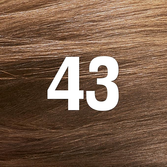 Revlon ColorSilk with Bond Repair Complex, Brown Permanent Hair Color, 100% Gray Coverage, Ammonia Free Hair Dye, Vegan Keratin, 43 Medium Golden Brown (Pack of 3)