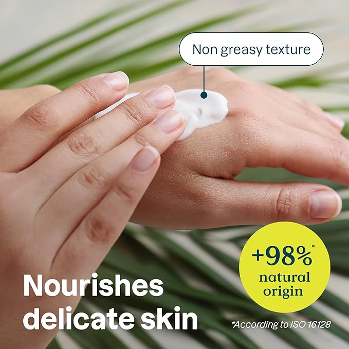 ATTITUDE Hand Cream for Sensitive Skin with Oat, EWG Verified, Dermatologically Tested, Vegan, Fresh Apple Scent, 2.5 Fl Oz