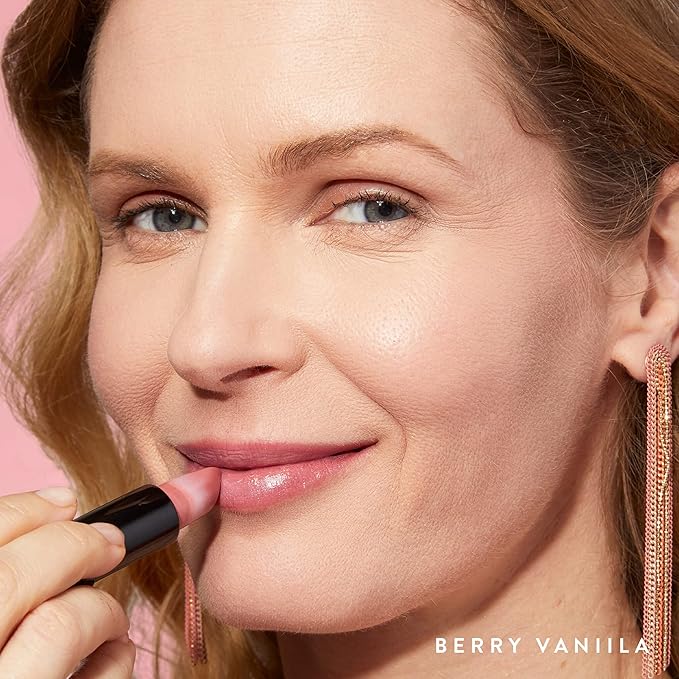 LAURA GELLER NEW YORK Italian Marble Sheer Lipstick - Berry Vanilla - Hydrating & Lightweight - Vitamin E & Caster Seed Oil - Cream Finish