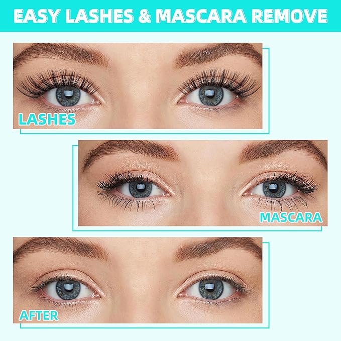Eyelash Extension Remover,Lash Cluster Remover For Lash Extensions,Individual Lashes Remover Non Irritating,Diy Eyelashes Clusters Glue Remover Oil,Eye Cleanser For Removal Diy Lash Extensions（5ml）