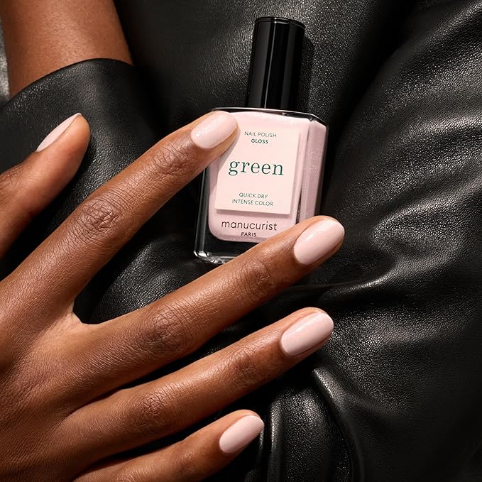 Manucurist Green Nail Polish - Gloss (Iridescent White) - Classic - Professional Manicure Effect Polish - Nail Polish - 15ml