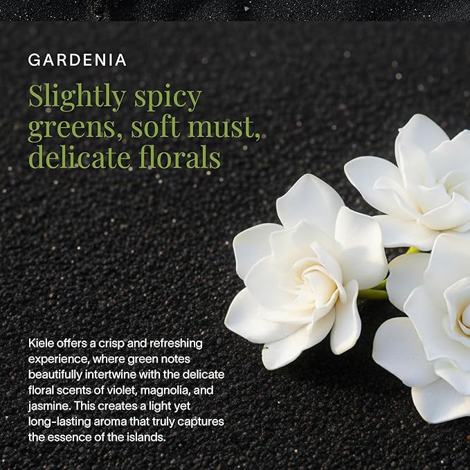 Kiele Gardenia Body and Hair Mist from Hawaii, Hair Perfume for a Light, Hydrating Refresh, Body Mist for Women and Men, Alcohol-Free, With Moisturizing Hyaluronic Acid & Glycerin, 3.4 oz