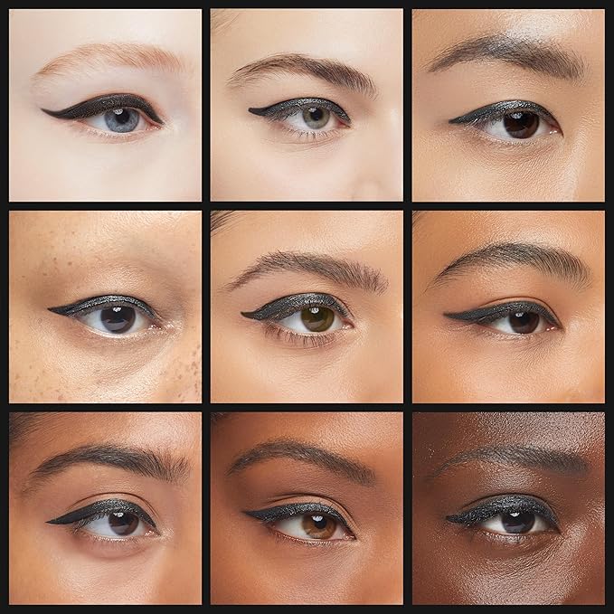 Liquid Eyeliner - Hypoallergenic Eyeliner with Fine Brush Tip, Long-Lasting Waterproof Eye Liner - Cruelty-Free, Vegan, Hypoallergenic, Gluten-Free, Smooth Application Liquid Eye Liner, Black 2mL