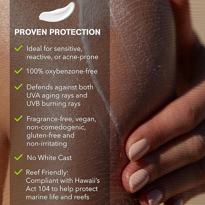 Watermans Mineral SPF 55 Sunscreen with Zinc, Aqua-Armor, Broad Spectrum Sunscreen for Face and Body, Reef Safe Sunscreen, Water Resistant, Mineral Sunscreen