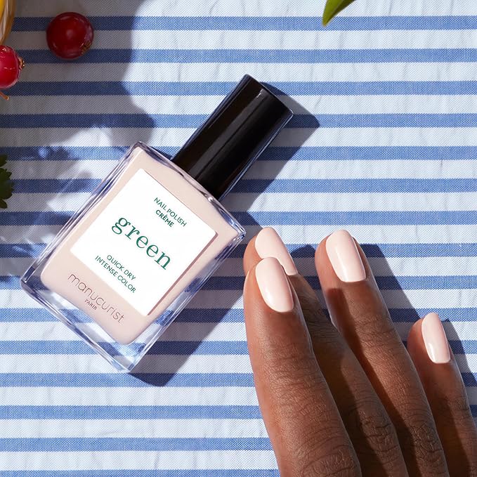 Manucurist Green Nail Polish - Crème (Off-White) - Classic - Professional Manicure Effect Polish - Nail Polish - 15ml