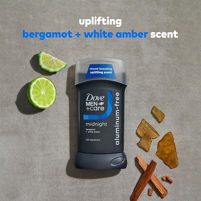 DOVE MEN + CARE Deodorant Stick Midnight Mood Boosting Scent 72h Odor Protection 3 oz