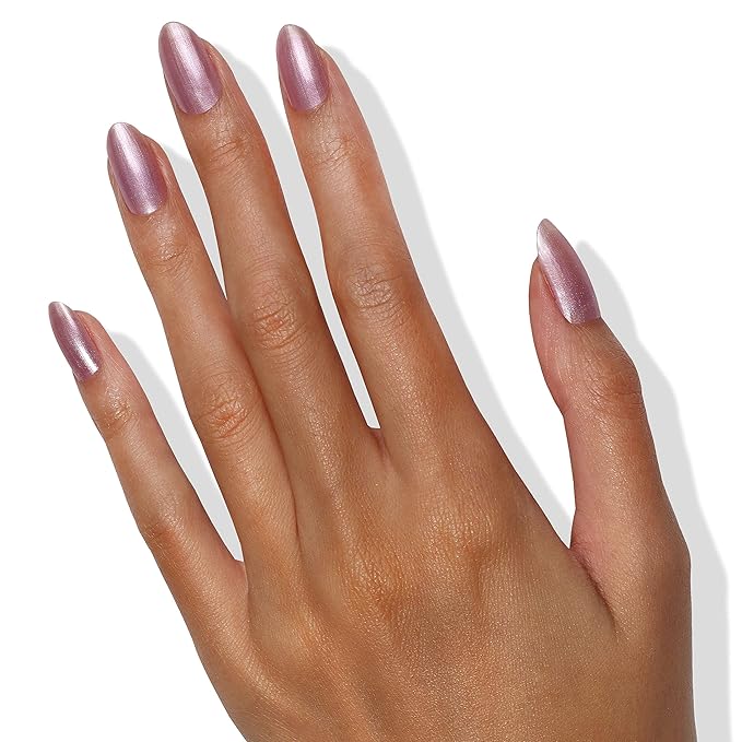 LONDONTOWN lakur Nail Polish - Chip-Resistant, Non-Toxic, Conditions & Hydrates Nails | Shimmery Glittery Purple, Amethyst on Ice, .40 fl oz