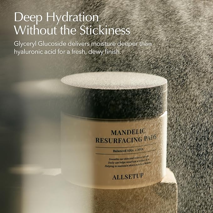 AHA + PHA Exfoliating Toner Pad, Mandelic Resurfacing - 70 Sheets, Controls Oil, Smooth Skin, Refines Pores, Daily Care for Sensitive Skin
