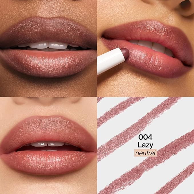 REVLON PhotoReady Blur Liner, Soft Matte Lip Makeup to Overline for Instant Natural, Fuller-Looking Lips, 004 Lazy, 0.05 oz