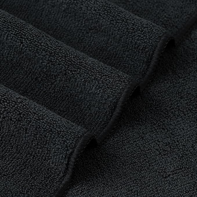 POLYTE Professional Quick Dry Lint Free Microfiber Hair Drying Salon Towel, 20 x 40 in, 2 Pack